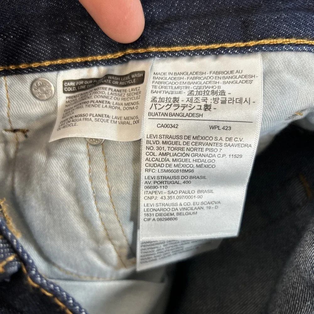 NWT - Levis Levi Strauss 505 Regular Dark Blue Denim Mens Jeans Sz 33 X 34 C
